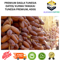 Premium Deglet NOUR Tunisia Dates Kurma Tangkai Tunesia Premium 400g