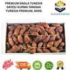Premium Deglet NOUR Tunisia Dates Kurma Tangkai Tunesia Premium 400g