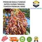 Premium Deglet NOUR Tunisia Dates Kurma Tangkai Tunesia Premium 400g