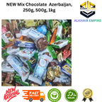 NEW Mix Chocolate Azerbaijan 100g 200g 400g 600g 1kg Sweet with strawberry hazelnut orange milk filling coconut pieces peanut & raisin peanut & rice crisps chocolate mousse flavor MILKOF BELMONTE