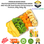 Premium Mixed Dried Fruits: Apricot, Mango, Green and Yellow Kiwi , 250g, 500g, 1kg