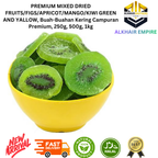 Premium Mixed Dried Fruits: Apricot, Mango, Green and Yellow Kiwi , 250g, 500g, 1kg